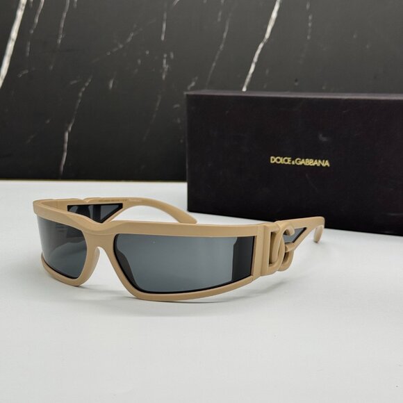 NEW DOLCE&GABBANA DG6198 329287 SQUARE SUNGLASSES DG6198 3292/87 BEIGE - Picture 2 of 9